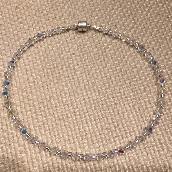 Beautiful clear crystal anklet - Picture 3 of 4
